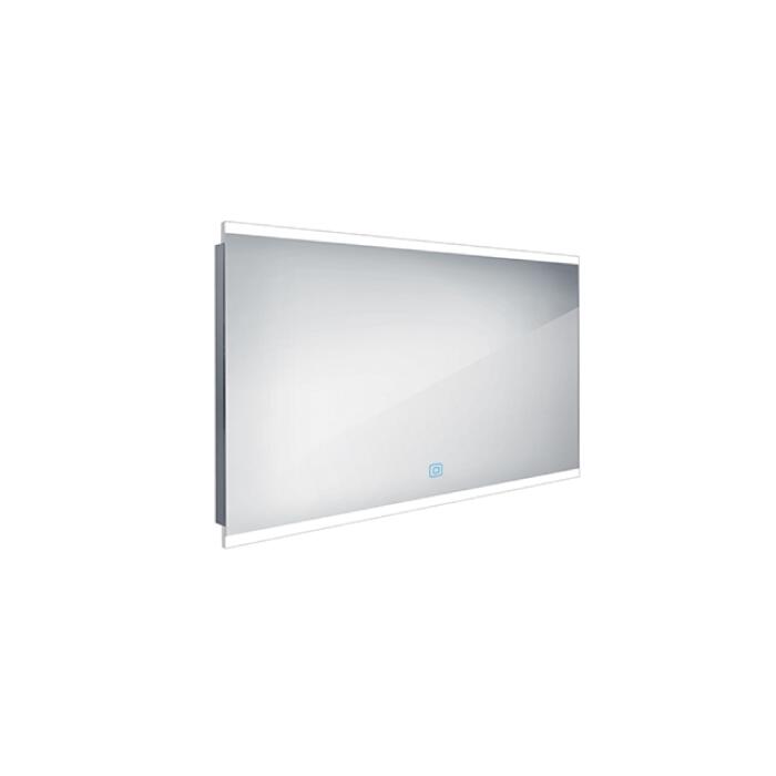 Zrcadlo hliníkový rám s led osvětlením, 1200x700 mm - Nimco Série 12000