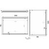 Zrcadlo hliníkový rám s led osvětlením 120×70 cm – Nimco Série 12000 ZP 12006V