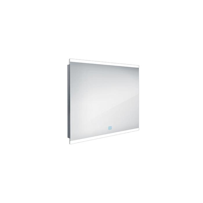 Zrcadlo hliníkový rám s led osvětlením, senzorem, 900x700 mm - Nimco Série 12000