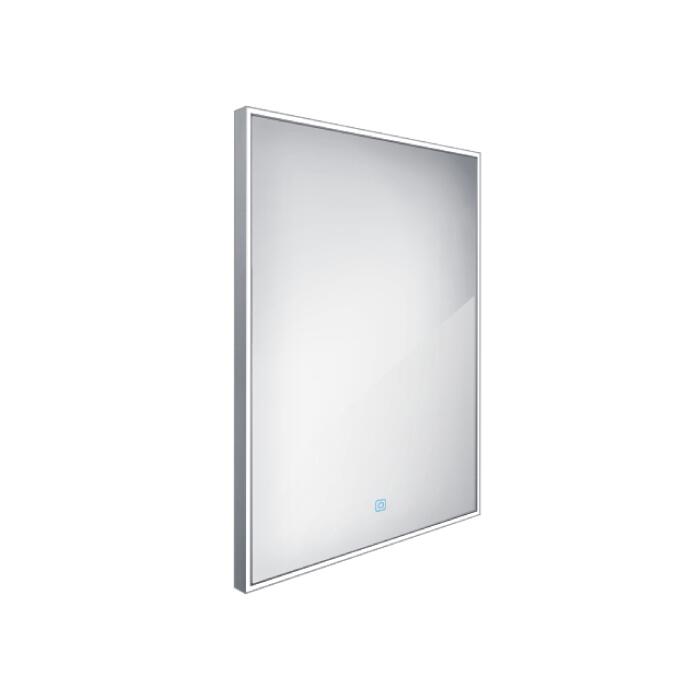 Zrcadlo hliníkový rám s led osvětlením, senzorem, 600x800 mm - Nimco Série 13000