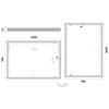 Zrcadlo hliníkový rám s led osvětlením a senzorem 100×70 cm – Nimco Série 13000 ZP 13004V