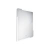 Zrcadlo hliníkový rám s led osvětlením, senzorem, 600x800 mm - Nimco Série 15000