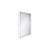 Zrcadlo hliníkový rám s led osvětlením, senzorem, 500x700 mm - Nimco Série 17000