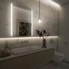 Zrcadlo hliníkový rám s led osvětlením a senzorem 60×80 cm – Nimco Série 17000 ZP 17002V