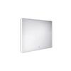 Zrcadlo hliníkový rám s led osvětlením, senzorem, 1000x700 mm - Nimco Série 17000