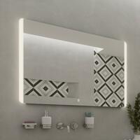 Zrcadlo hliníkový rám s led osvětlením a senzorem 90×70 cm – Nimco Série 17000 ZP 17019V | Více -
