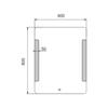 Zrcadlo hliníkový rám s led osvětlením a senzorem 60×80 cm – Nimco Série 18000 ZP 18002V