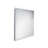 Zrcadlo hliníkový rám s led osvětlením a senzorem 60×70 cm – Nimco Série 8000 ZP 8002V