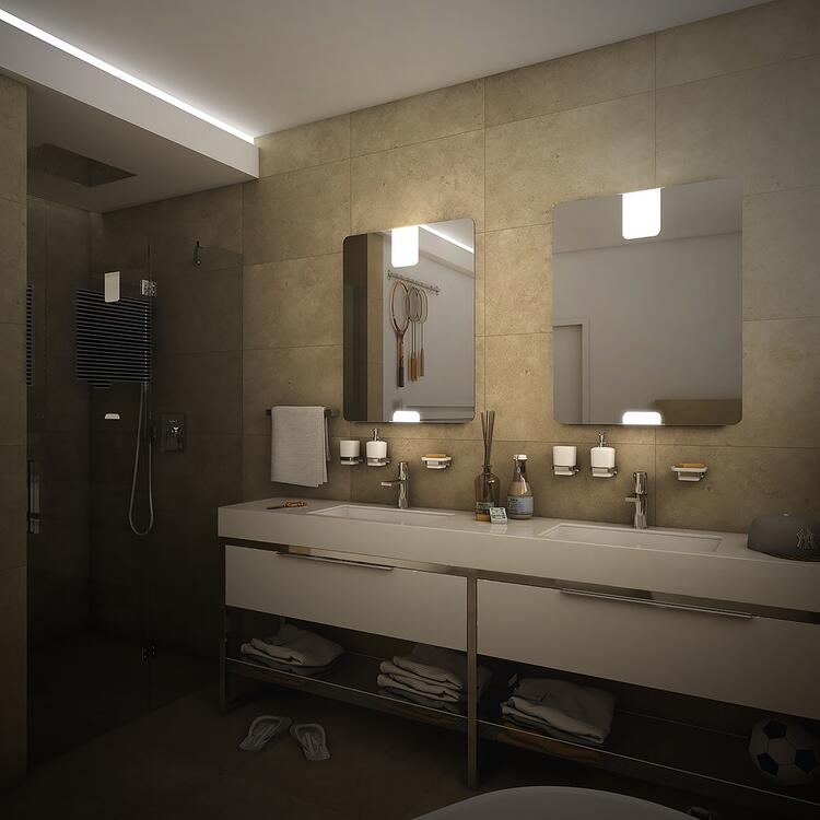 Zrcadlo s led osvětlením 60×80 cm – Nimco Série 21000 ZP 21002