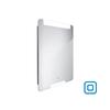 Zrcadlo hliníkový rám s led osvětlením, senzorem, 600x800 mm - Nimco Série 22000