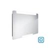 Zrcadlo hliníkový rám s led osvětlením, senzorem, 1000x700 mm - Nimco Série 22000