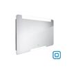 Zrcadlo hliníkový rám s led osvětlením, senzorem, 1200x700 mm - Nimco Série 22000