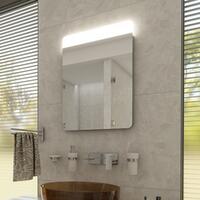 Zrcadlo hliníkový rám s led osvětlením 50×70 cm – Nimco Série 23000 ZP 23001 | Více -