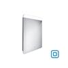 Zrcadlo hliníkový rám s led osvětlením a senzorem 50×70 cm – Nimco Série 23000 ZP 23001V
