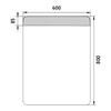 Zrcadlo s LED osvětlením 60×80 cm – Nimco Série 23000 ZP 23002