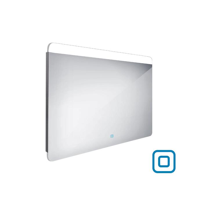 Zrcadlo hliníkový rám s led osvětlením a senzorem 100×70 cm – Nimco Série 23000 ZP 23004V