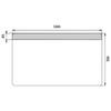 Zrcadlo hliníkový rám s led osvětlením 120×70 cm – Nimco Série 23000 ZP 23006