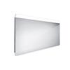 Zrcadlo hliníkový rám s led osvětlením, 1400x700 mm - Nimco Série 23000
