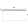 Zrcadlo hliníkový rám s led osvětlením 140×70 cm – Nimco Série 23000 ZP 23008