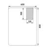 Zrcadlo s LED osvětlením 60×80 cm – Nimco Série 25000 ZP 25002