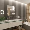 Zrcadlo hliníkový rám s led osvětlením 60×80 cm – Nimco Série 25000 ZP 25002V
