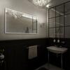 Zrcadlo černý rám s LED osvětlením, senzorem, 1200x700 mm - Nimco Série 13000