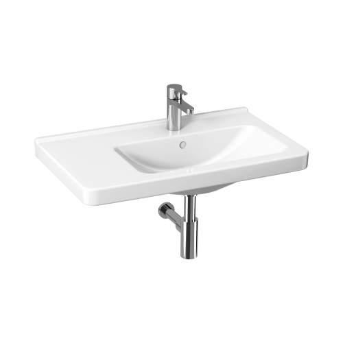 Cubito pure - Asymetrické umyvadlo 75 cm, levé