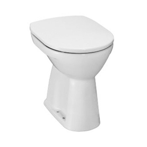Lyra Plus - Samostatně stojící WC, ploché splachování, svislý odpad, otevřený splachovací kruh