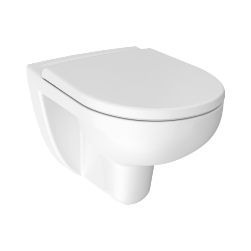 Lyra Plus - WC závěsné bez oplachového kruhu, rimless, hluboké splachování 4,5/3 l
