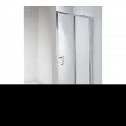 Cubito pure - Sprchové dveře skládací 800 mm, levé/pravé, stříbrný lesklý profil, 6 mm transparentní sklo nebo sklo s dekorem arctic a úpravou JIKA perla GLASS, madla chrom