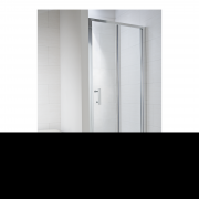 Cubito pure - Sprchové dveře skládací 800 mm, levé/pravé, stříbrný lesklý profil, 6 mm transparentní sklo nebo sklo s dekorem arctic a úpravou JIKA perla GLASS, madla chrom