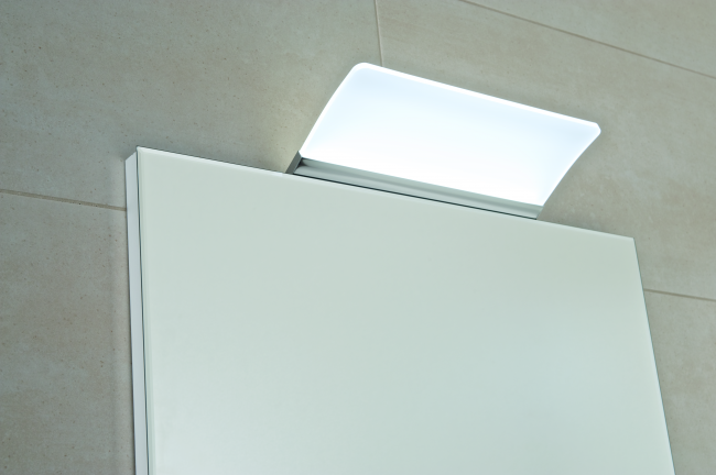 Clear - Světlo ABI 300 LED, IP44, 1x6W, 598 Im, 300x130x70 mm, k montáži na zrcadlovou desku, skříňku i zeď