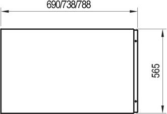 Boční panel k vaně o šířce 75 cm - Ravak Formy 01/obdélníkové 10°/Campanula II