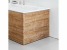 Boční panel k vaně o šířce 80 cm L v odstínu satinového dřeva - Ravak City/City Slim