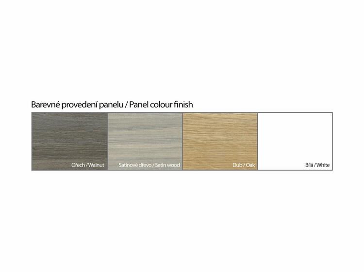 Boční panel k vaně o šířce 80 cm L v odstínu satinového dřeva - Ravak City/City Slim