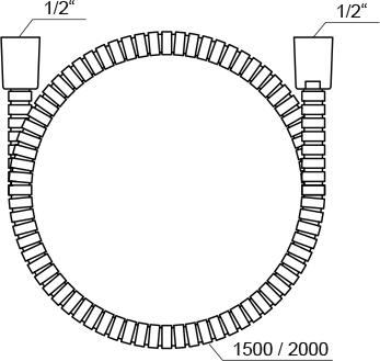 Sprchová hadice 150 cm - Ravak 915.00