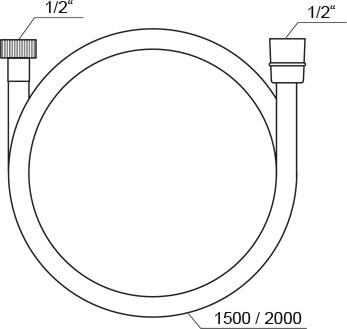 Sprchová hadice 200 cm - Ravak SatinFlex 913.02