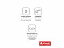 Sprchová nástěnná páková baterie černá - Ravak TD F 032.20