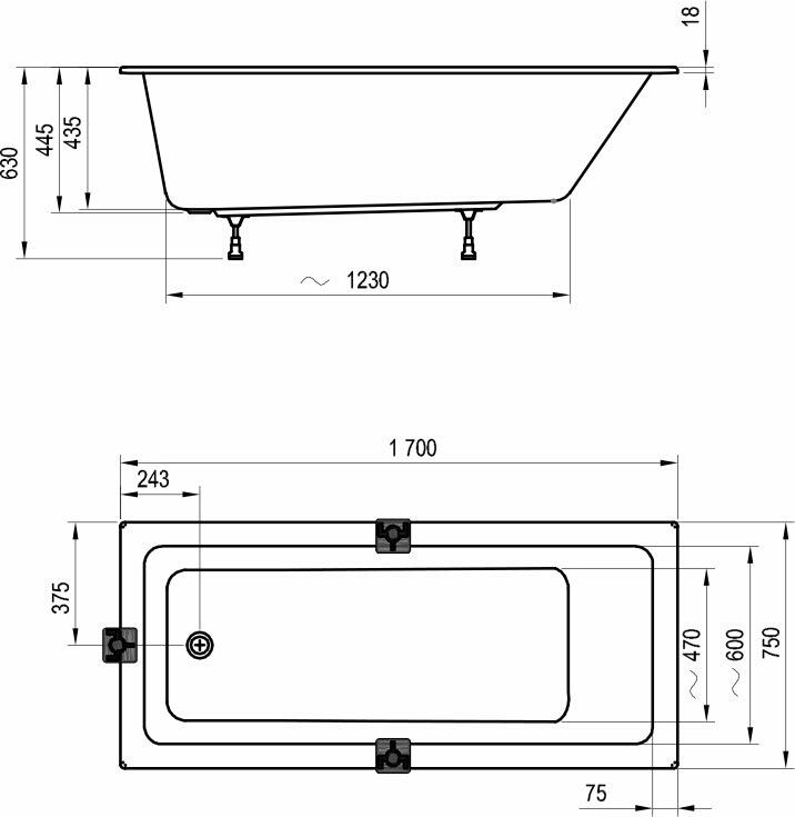 Vana 10° Slim 170x75