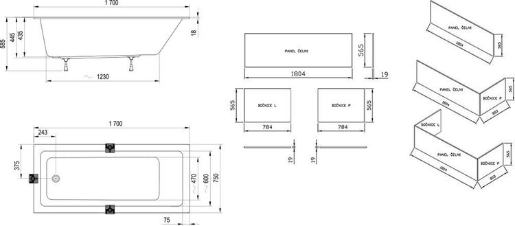 Vana 10° Slim 170x75