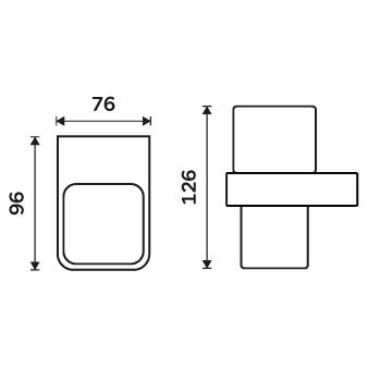 Držák na kartáčky – Nimco Nikau NK 30058H-26