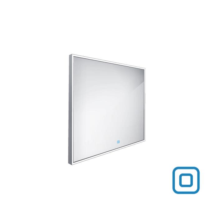 Zrcadlo s LED osvětlením, 600x600 mm, s dotykovým senzorem - Nimco ZP 13000