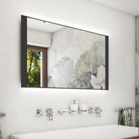 Zrcadlo s LED osvětlením 120×65 cm černé – Nimco ZP 41000 ZPC 41006-90 | Více -