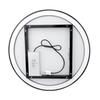Zrcadlo s LED osvětlením 80 cm černé – Nimco ZPC 28002R-90