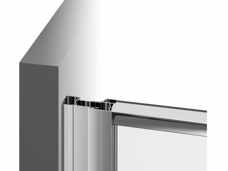 Sprchová pevná stěna 90 cm bílá+ transparent - Ravak NPSS