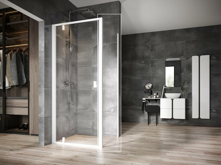 Sprchová stěna 90 cm bílá/transparent – Ravak NPSS 90O70100Z1