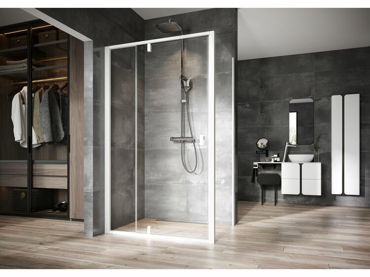 Sprchová stěna 90 cm bílá/transparent – Ravak NPSS 90O70100Z1