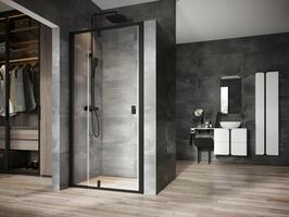 Sprchové dveře 100 cm černá+ transparent - Ravak NDOP2 | Více - 