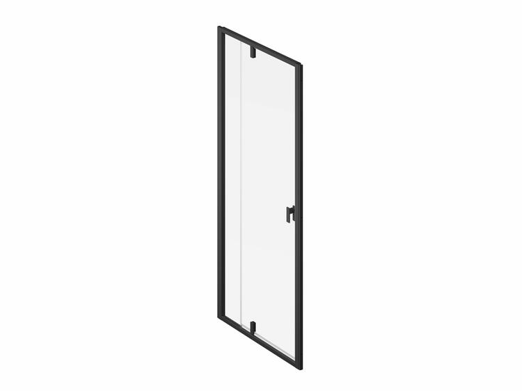 Sprchové dveře 100 cm černá+ transparent - Ravak NDOP2