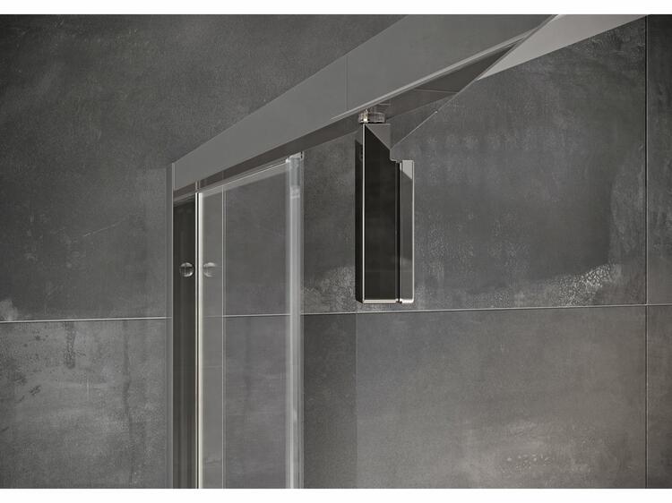 Sprchové dveře 100 cm satin + transparent - Ravak NDOP2